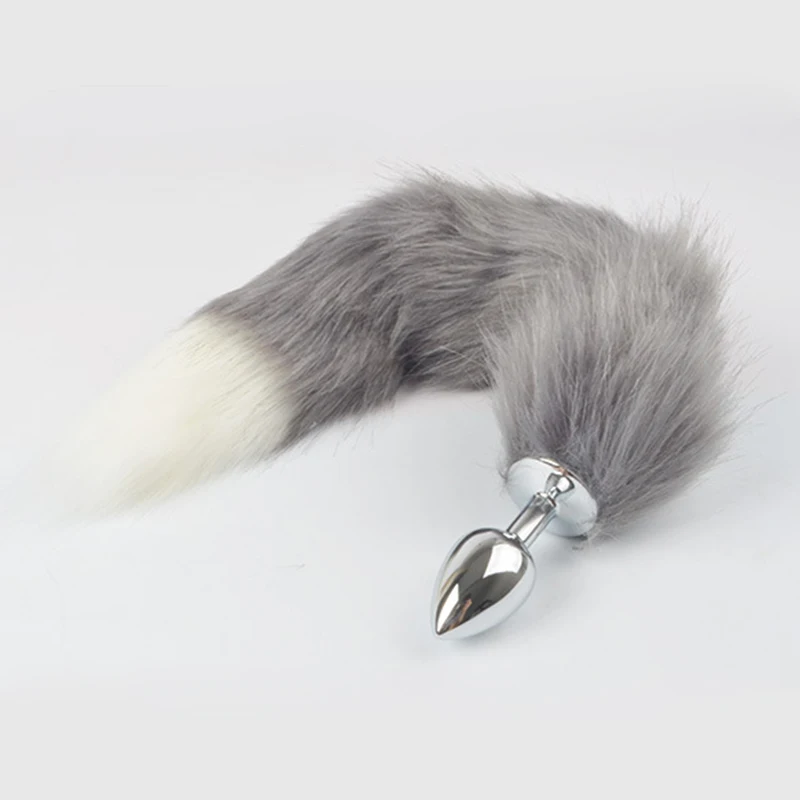Velora Silver Fox Tail Plug